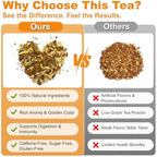 Ginger Turmeric Tea 2g x 60 Teabags | 100% Golden Blend for Wellness | Powerful Antioxidant & Natural Digestion Metabolism Support | Warming, Caffeine-Free Herbal Tea