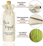 Socive Engagement Wine Bag - You're Engaged, Engagement Gifts for Couples, Personalized Engaged Gift, Bride Gift, Wedding Party Decorations(5SW191011)