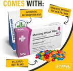 Morning Wood Pills - Hilarious Adult Prank Box, Funny Gag Gifts for Men - Male Enhancement Joke - Office Pranks - Secret Santa - White Elephant - Birthday Gift - Practical Novelty Xmas Present for Him