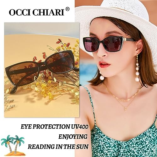 OCCI CHIARI Women Reading Sun Glasses 2.0x Sunglasses with Readers Outdoor UV400(1.0 1.25 1.5 1.75 2.0 2.25 2.5 2.75 3.0 3.5)