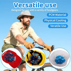 Head Ice Pack, Reusable Gel Cooling Pads for Hard Hats, Helmet Ice Packs for Heat Relief, Hat Cooling Pad Liner for Head, Regular Hat, Catcher & Cycling Helmet, Outdoor Work & Gardening