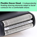 52B Series 5 Replacement Head for Braun Electric Shaver, S5 Wet and Dry Replacement Foil and Cutter Compatible with 5190cc 5090 5020 (1 Count)