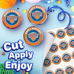 30 x Edible Cupcake Toppers – New York Basketball Team Themed Collection of Edible Cake Decorations | Uncut Edible on Wafer Sheet