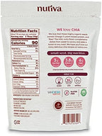 Nutiva Organic Premium Raw Ground Chia Seeds, 12 Oz, USDA Organic, Non-GMO, Whole 30 Approved, Vegan, Gluten-No & Keto, Nutrient-Dense Seeds with 3g Protein & 5g Fiber for Salads, Yogurt & Smoothies