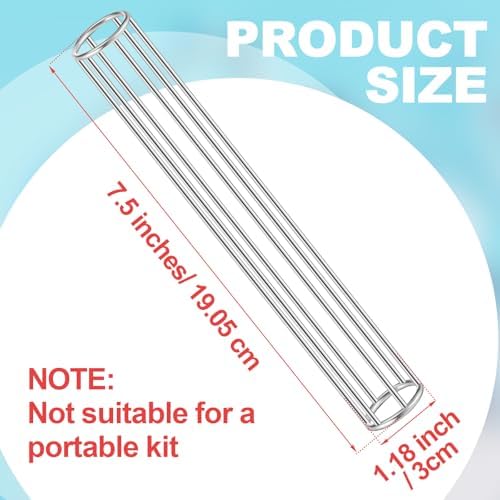 Zonon 4 Pcs Finger Tube Gauze Surgitube Metal Applicator Cage Bandage Tubular Tool Kit for Toes Fingers Homes Offices Hospital, Measure Your Finger Width Beforehand(1.18 x 7.5 Inch)