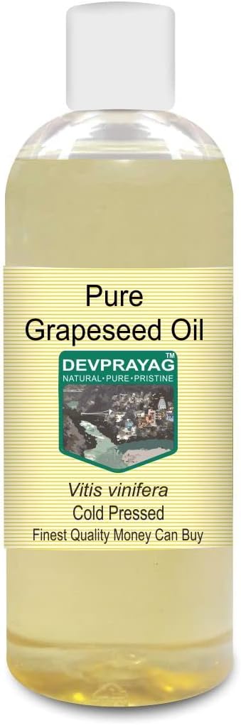 Pure Grapeseed Oil (Vitis vinifera) Cold Pressed 200ml (6.76 oz)