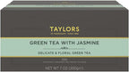 Taylors of Harrogate Green Tea with Jasmine, Individually Wrapped Bags, 100 Count (Pack of 1), Delicate, Floral and Sweet, Caffeinated, Enjoy Hot or Iced, 100 Teabags