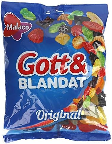 Malaco Gott & Blandat Original 550g - Mix of fruit gum and liquorice, partially acid