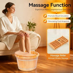 Wooden Foot Baths Foot Massage Barrel Thickened Soaking Tub for Relaxation Washing and Sauna Relaxation Wooden Foot Soaking Tub with Heat Retention