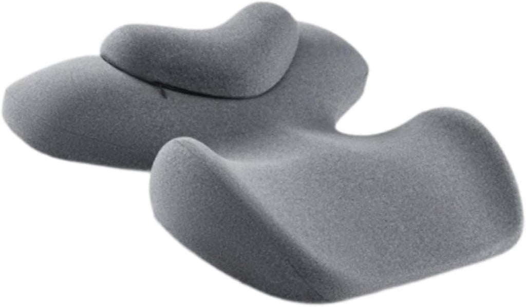 harayaa Memory Foam Massage Neck Pillow Breathable Resuable Multipurpose Beauty Salon Support Pillow for Sleeping Bedroom Salon Women, Gray