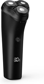 Electric Shavers for Men, Rechargeable IPX7 Waterproof Electric Shaver Men's Rotary Shavers Electric Shaving Razors with LED Smart Screen