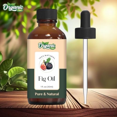 Organic Zing Fig Oil Cosmetic Grade (30 ml / 1.01 fl oz) - Botanical Aromatic Oil for Skincare Massage DIY Beauty & Topical Blends