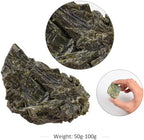 Rockcloud Natural Green Tourmaline Crystal Cluster for Reiki Meditation, Irregular Raw Stone Mineral Specimen for Home Decoration, 0.11-0.22 lb