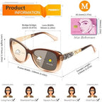 FEISEDY Polarized Women Sunglasses Retro Shades Photochromic Lens Sparkling Crystal Sunglasses UV400 Protection B0144