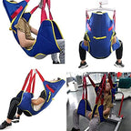 Patient Lift Sling with Commode Opening,Lift Medical Slings,Deluxe Sit-to- Padded Sling,Quicker Easier Safer Transfers and Toileting,A