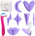 Pubic Hair Stencils Women Bikini Privates Shaving Stencil for Women Intimate Pubic Hair Trimmer with 7 Shapes Perfect for Bikini Area Shaping and Styling