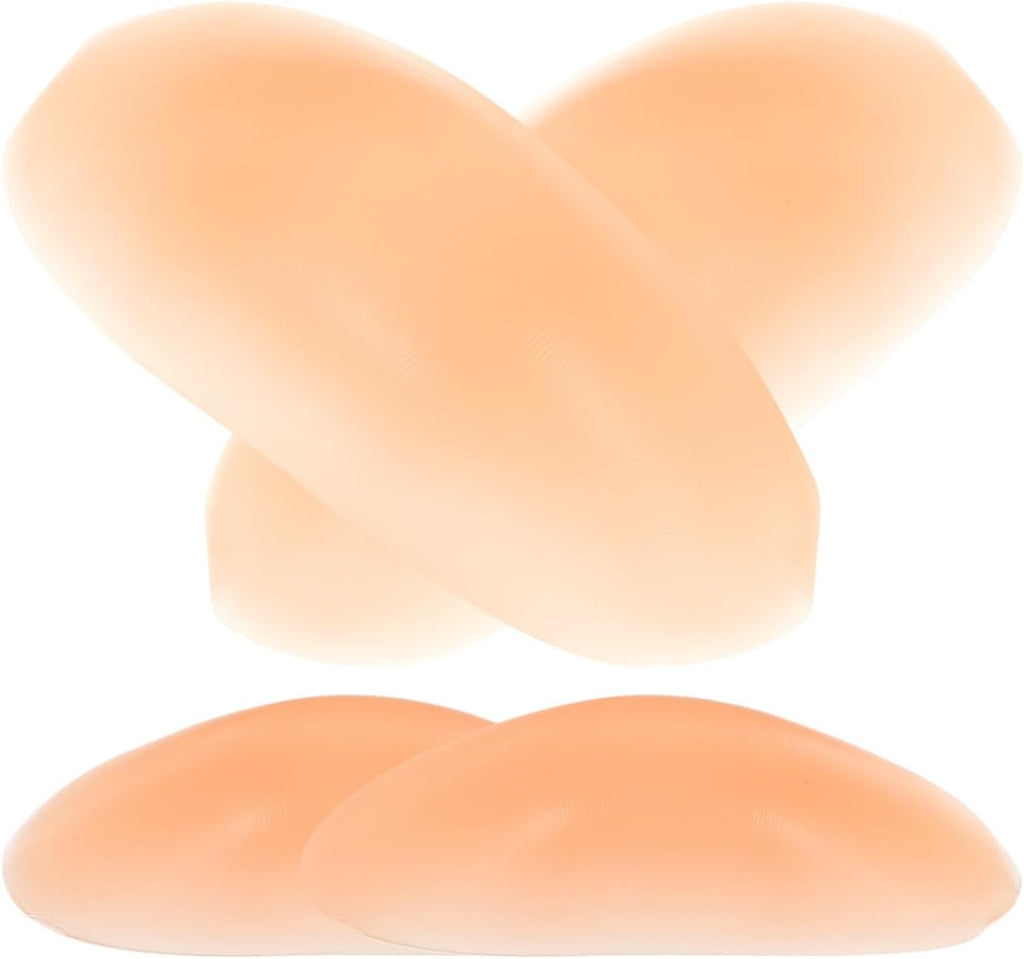 Gatuida 2 Pairs Silicone Shoulder Pads for Women, Adhesive Anti-slip Shoulder Enhancer, Invisible Reusable Push-up Pads for Clothing And Special Occasions (skin Color)