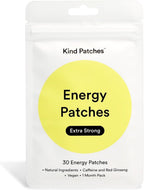 Kind Patches Energy Patches Extra Strong - Red Ginseng, L-Citrulline, and Guarana Extract - Vegan, Latex Free - 14 Count