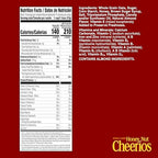 Honey Nut Cheerios, Heart Healthy Gluten Free Breakfast Cereal with Whole Grain Oats, Family Size, 18.8 oz