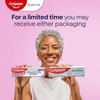 Colgate Whitening Toothpaste for Sensitive Teeth, Enamel Repair and Cavity Protection, Fresh Mint Gel, 6 Oz (Pack of 3)
