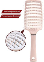 Air Cushion Hair Brush, Professional Massage Comb for All Hair Types, Anti-Hair Loss Styling Tool with Fluffy Design Pink