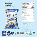 Caulitos – 15 Pack | Lentil, Rice & Cauliflower Chips | Organic, Gluten-Free, Non-GMO, Kosher, Nut-Free, Baked with Avocado Oil (15 oz, Vegan Sea Salt)