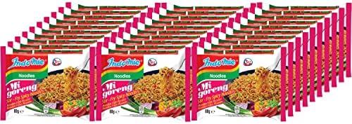 Indomie Mi Goreng Instant Stir Fry Noodles, Halal Certified, Hot & Spicy/Pedas Flavor (Pack of 30), 2.82 Ounce (Pack of 30)