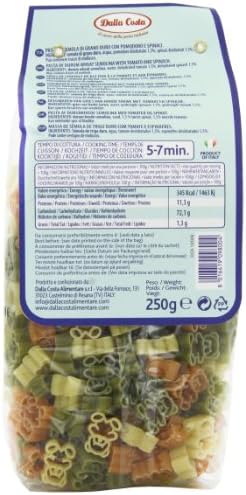 Dalla Costa Teddy Bear Shapes Pasta 250 g (Pack of 6)
