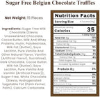 ANDY ANAND CHOCOLATIER Sugar Free Belgian Chocolate Truffles | Exquisitely Delicious, You Won't Believe They're Sugar Free | Diabetic Friendly Gift Box | Perfect for Connoisseurs, Amazingly Delicious (15 Pieces)