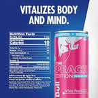 Red Bull Peach Edition Sugarfree Energy Drink, White Peach, 8.4 fl. oz., 6 x 4 Cans, Pack of 24 Cans, with 80mg Caffeine, Taurine & B Vitamins