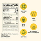 Cento Flat Fillet Anchovies in Olive Oil, 2 Oz, Firm, Skinless, Boneless, Canned Moroccan Anchovy Fillets for Salad, Pizza, Pasta, Easy to Open Pull Top Lid - Non-GMO, BPA Free, Gluten-Free