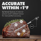 CHEF iQ Sense | Smart Wireless Meat Thermometer | 3 Ultra-Thin Probes | WiFi Unlimited Range | 1000°F Heat Safe | 5 Sensors | BBQ, Grill, Oven, Smoker, Air Fryer | Gen3