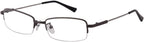 Mens Womens +0.50 Metallic Gray 1.56 High Index Lenses Reading Glasses Half Rim Readers Spectacles