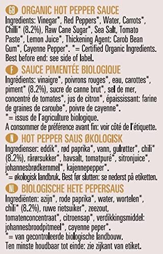 Biona Organic Hot Pepper Sauce 140ml-3 Pack