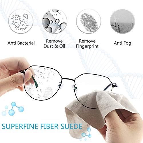 LifeArt Anti Fog Cloth for Eyeglasses, Microfiber Cleaning Cloth for Screen, Goggles and Ski Masks, Nano Technology, Reusable 700 Times, Safe on All Types of Lens Coating, Streak-Free (5 Pack)