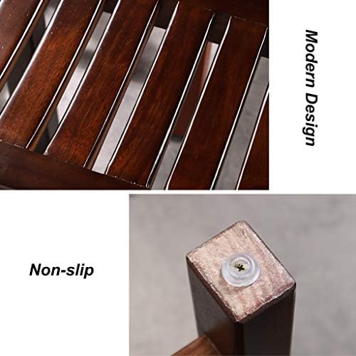 Waterproof Bathroom Stool for Elderly Bath Chair Wood Shower Bench Adult Non-Slip Wooden Shower seat Bathtub Spa Change Shoes Stool, 250KG Capacity (Size : 42×28×50cm)