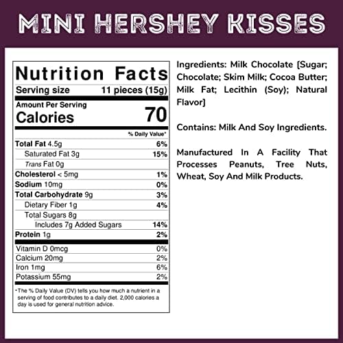 WinCrest Mini Unwrapped Kisses - 1.5 Lb Tub