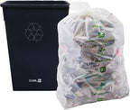 Restaurantware RW Clean 23 Gallon Trash Can 1 Slim Trash Bin - Lid Sold Separately Commercial Black Plastic Waste Basket Heavy-Duty Slim Design For Bathroom Kitchen Outdoor Waste