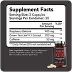 Vitamin Bounty Burn On Thermogenic Keto Fat Burner for Men & Women - Weight Loss Supplement with Raspberry Ketones - Metabolism Booster, Energy Pills, Appetite Suppressant - 60 Capsules