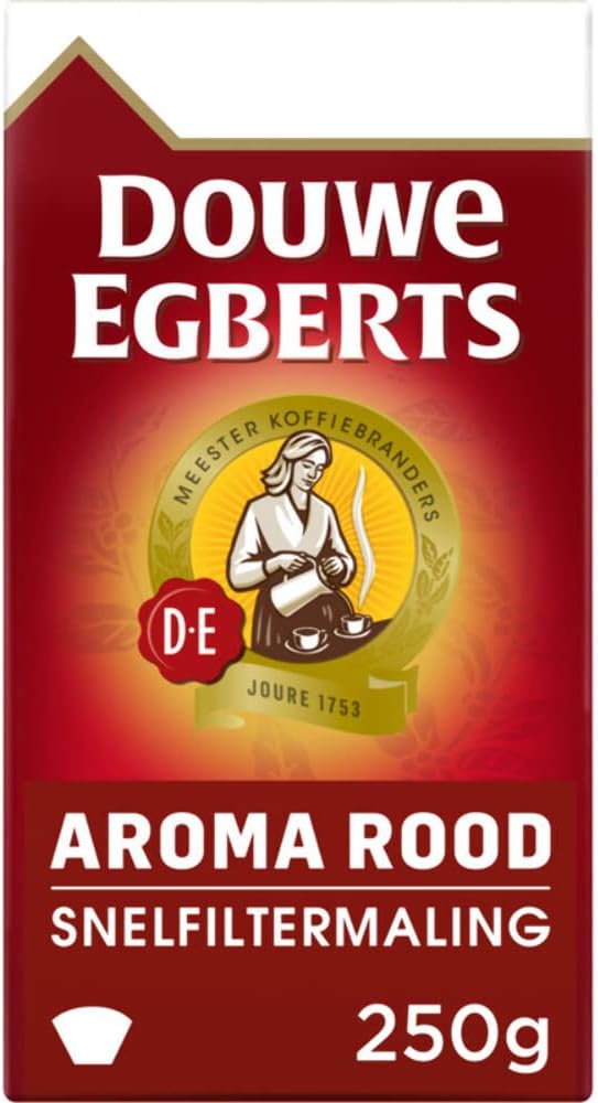 Douwe Egberts Aroma Rood Ground medium roast Coffee, 250g (Pack of 1)8.81 count