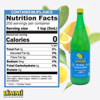 Limmi Sicilian Lemon Juice, 33.8 fl oz (1L) Glass Bottle | 100% Freshly Squeezed, Not from Concentrate | Authentic Italian Lemon Juice, Just Like Homemade [Pack of 2]