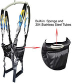 Patient Lift Sling Medical Standing Aid Walking Support Toileting Transfer Gait Belt Leg Exercisers Fold Up Invalid Elderly Full Body Adjustable Strap AidLot Black Free Size