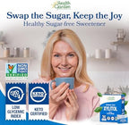 Health Garden Birch Xylitol Sweetener, 50 Packets – 100% Birch-Derived Xylitol Sugar Substitute for Baking & Coffee, 1:1 Sugar Replacement, Supports Teeth, Keto, Vegan, Non-GMO
