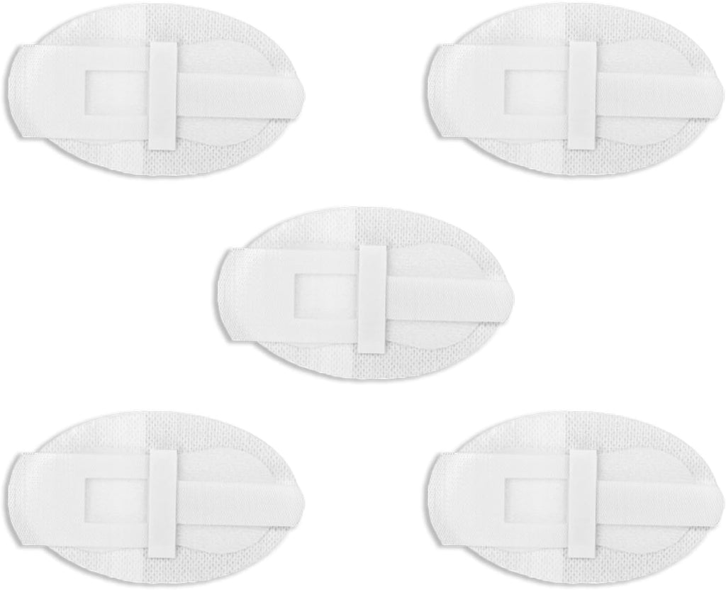 Urinary Tube Stabilization Fixation Stickers, Adhesive Pads for Leg Bag Support, Anti-Slip Drainage Tube Holder for Daily Care (White, 5)