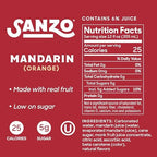 Sanzo Flavored Sparkling Water - Mandarin Orange Seltzer - Low Calorie Low Sugar - Craft Asian Drinks - Vegan Gluten Free Carbonated Flavored Water - Fizzy Healthy Drinks - 12oz, 12 Pack