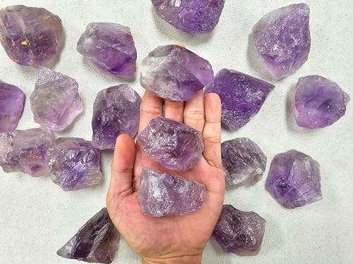 Amethyst Crystal Chunk Natural Raw Rough Purple Stone for Healing Décor and Tumbling