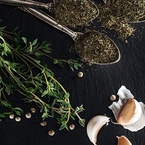 Cerez Pazari Dried Thyme Whole Leaves, Premium Grade Natural Thyme, Freshly Packed Seasonings, Non-GMO, Gluten-Free, No Preservatives, 6.35 oz.