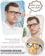 MARE AZZURO Retro Big Reading Glasses Men Lightweight Readers 1.0 1.25 1.5 1.75 2.0 2.25 2.5 2.75 3.0 3.5 4.0 5.0 6.0