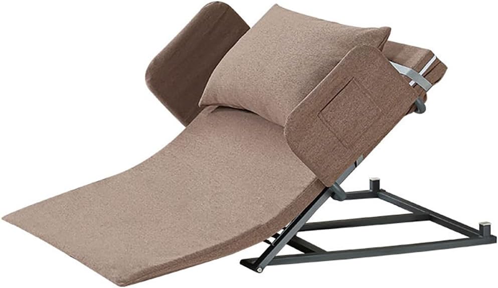 Electric Bed Backrest, Portable Medical Pillow Lifter, Neck and Lumbar Support, Acid Reflux, Post-Op and Snoring Relief, Soft Support, Firm Frame,Grey