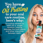 GuruNanda CocoMint Oil Pulling Mouthwash for Complete Oral Hygiene, 7 Essential Oils & Vitamins for Happy Teeth & Gums & Fresh Breath , Alcohol-Free, 8 oz